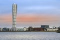 Turning Torso Building in West Harbour area of Malmo Royalty Free Stock Photo